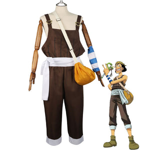 Anime One Piece Usopp Overalls Cosplay Costumes