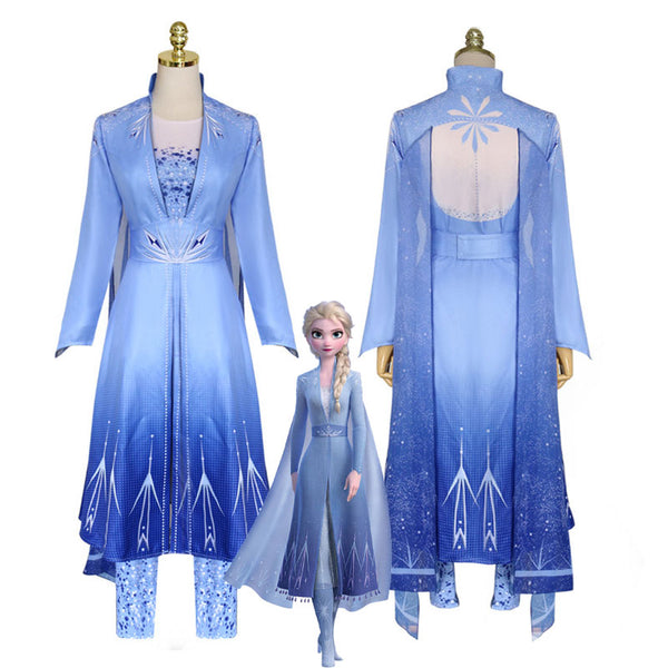 Disney Frozen 2 Elsa Snow Princess Dress | Cosplay Costume Set