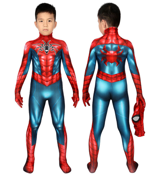 Marvel's Spider-Man Spider Armor MK IV Suit Kids Jumpsuits Cosplay Costume