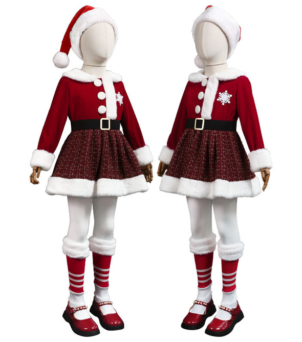 Christmas Special! ! ! Cute Magic Sparkling Christmas Dress Kids Size Cosplay Costume