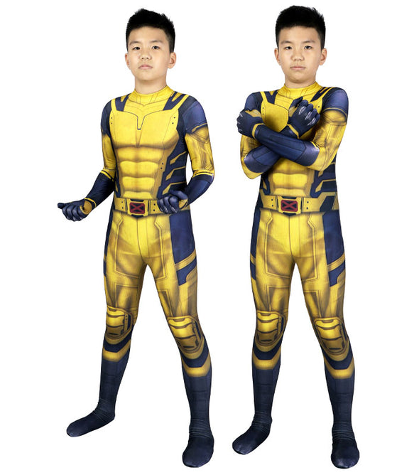 Deadpool 3 Wolverine Kids Jumpsuits Cosplay Costume