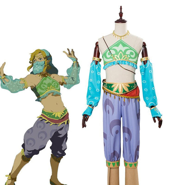 The Legend Of Zelda Breath Of The Wild Gerudo Link Cosplay Costume