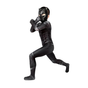 Anime Black Panther Children Jumpsuit Cosplay Costume - Cosplay Clans