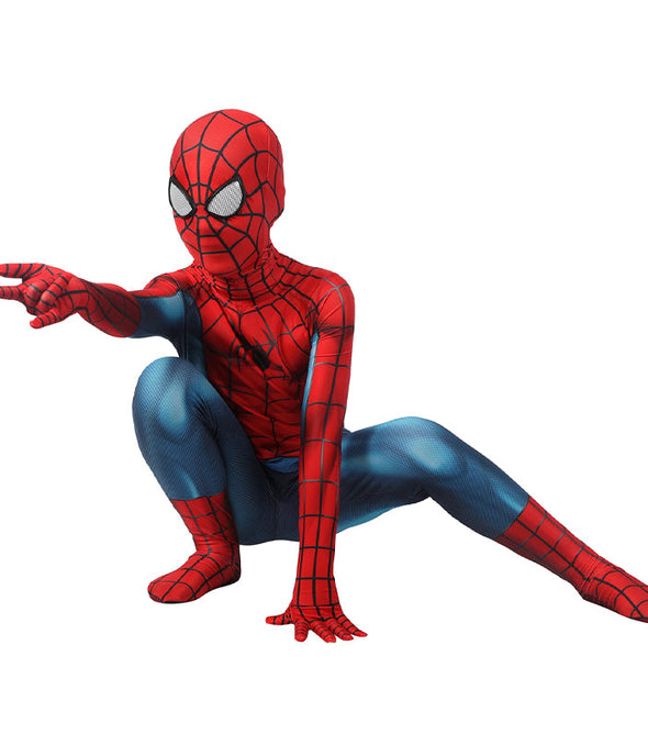 Spider-Man 3 No Way Home Peter Parker Classic Suit Kids Jumpsuit Cosplay Costumes