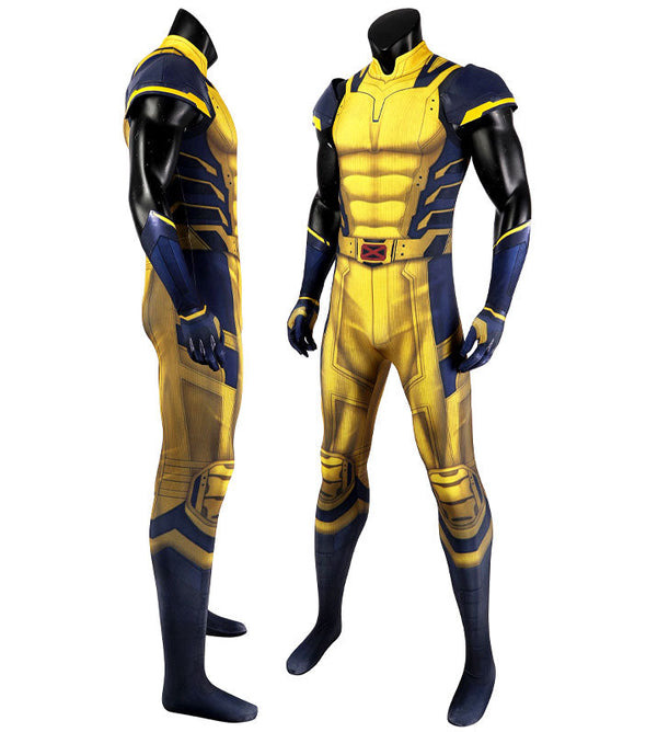Marvel Deadpool 3 Wolverine Jumpsuit Sleeveless Cosplay Costumes