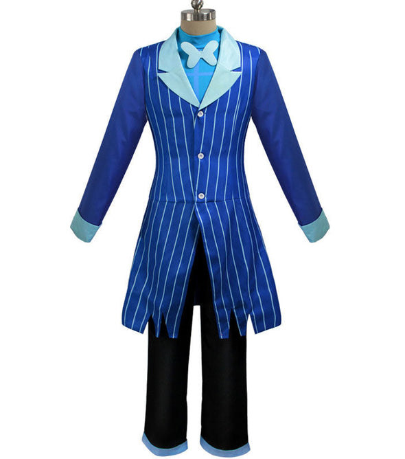 Hazbin Hotel Alastor Blue Uniform Cosplay Costumes