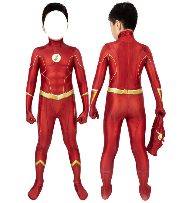The Flash Season 6 Barry Allen Kids Jumpsuit Cosplay Costumes