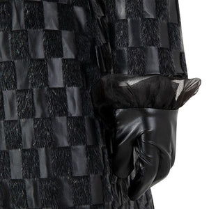 Movie Cruella de Vil Leather Fullsuit Halloween Cosplay Costumes