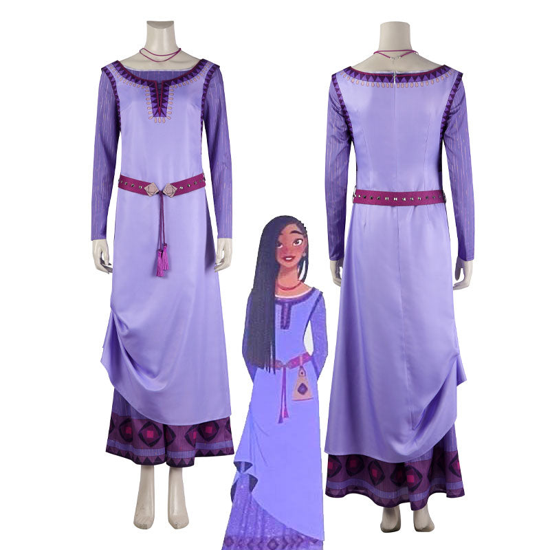 Disney Movie Wish Asha Cosplay Costumes