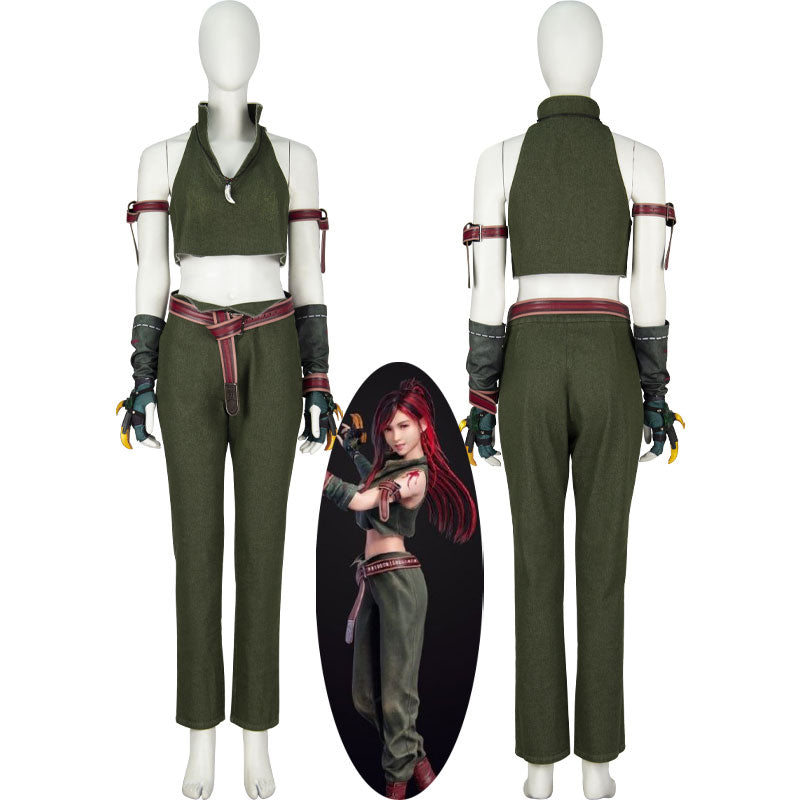 Final Fantasy VII Ever Crisis And Final Fantasy IX Tifa Lockhart Cosplay Costume