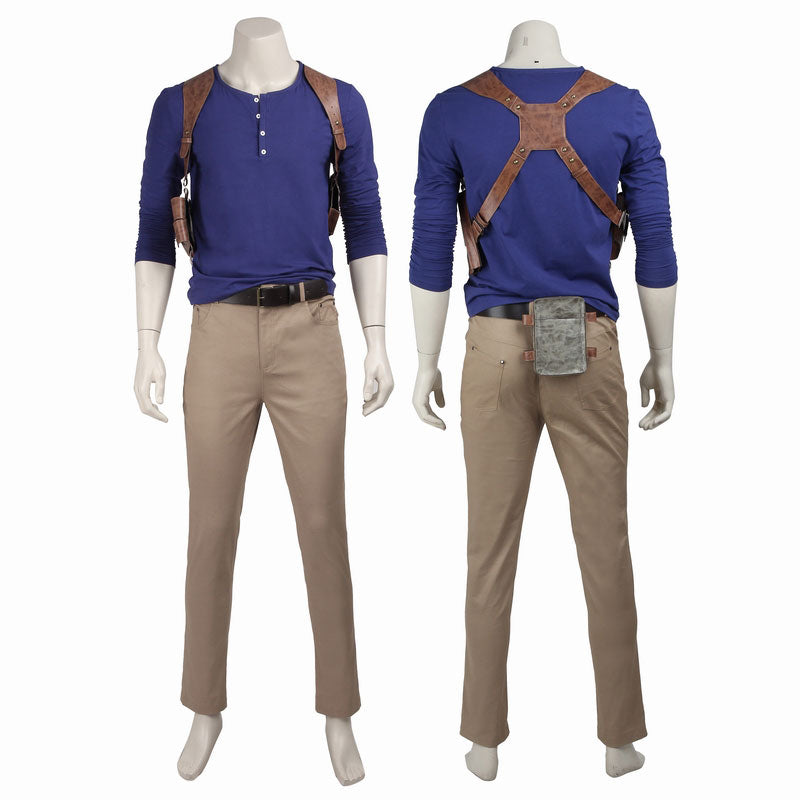 Uncharted 4 A Thief's End Nathan Drake Cosplay Costumes