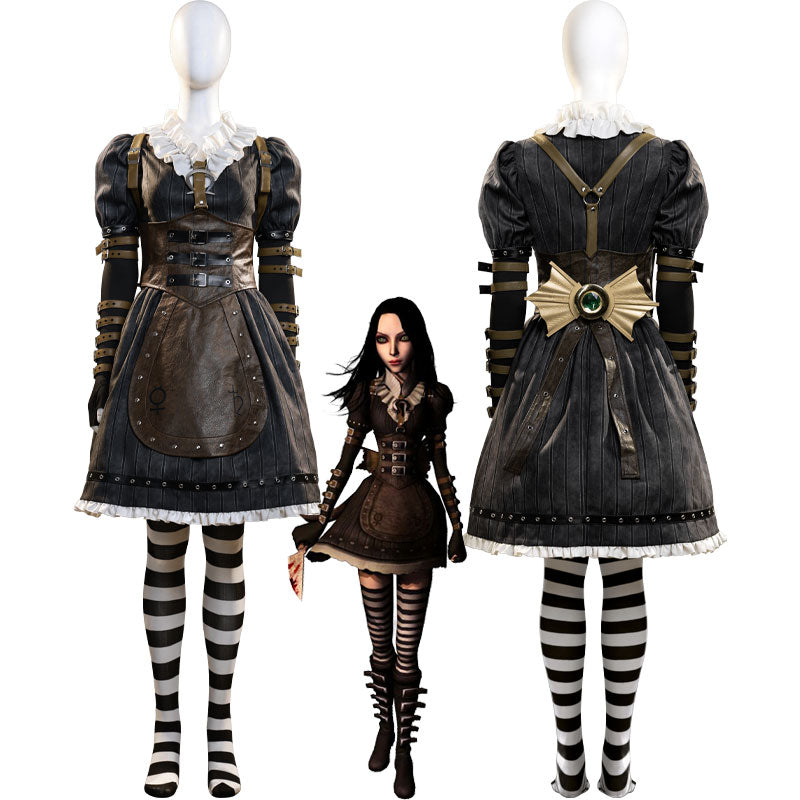 Alice: Madness Return Alice Punk Suit Cosplay Costumes