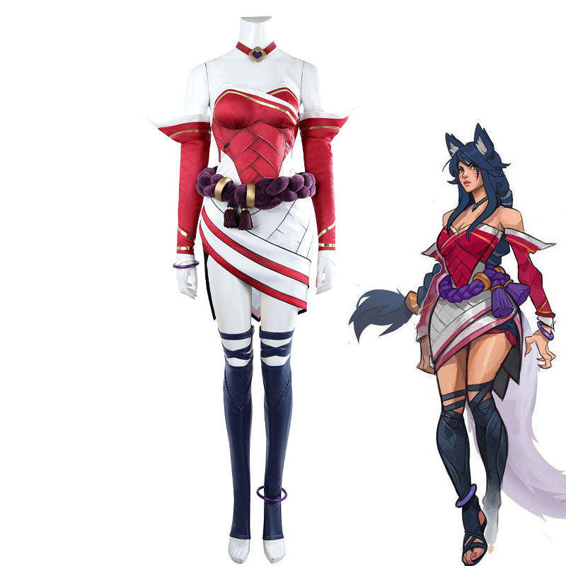 Game 2XKO Ahri The Nine-Tailed Fox Cosplay Costumes