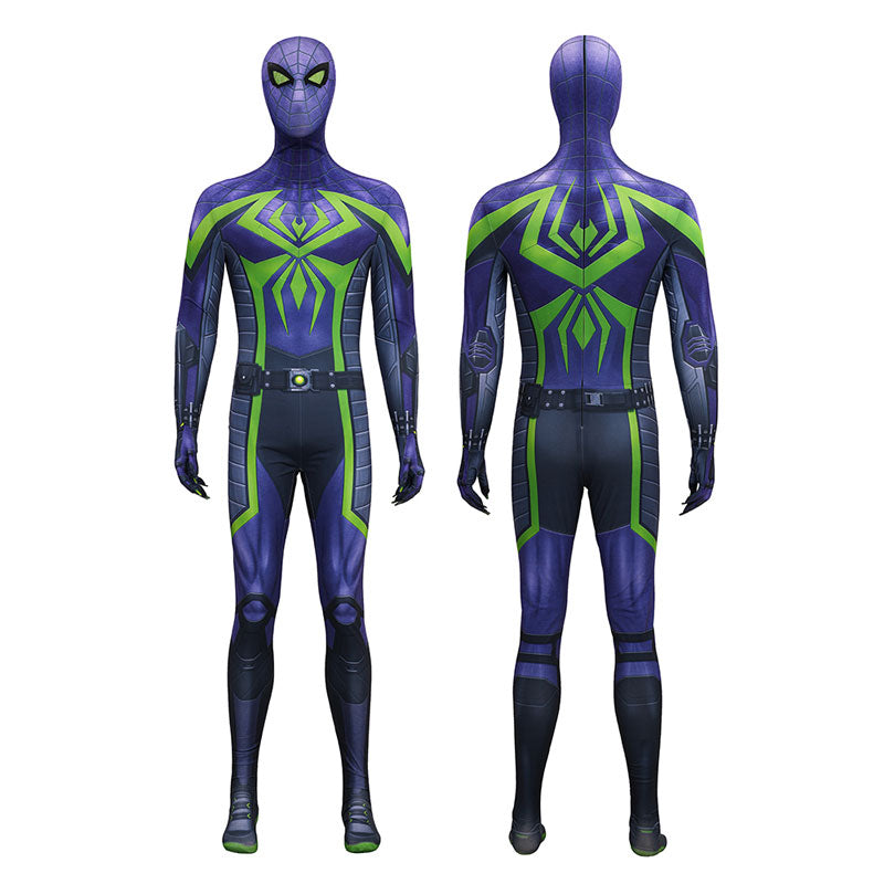 Spider-Man 2 Miles Morales Purple Reign Jumpsuit Cosplay Costumes