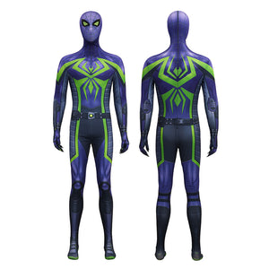 Spider-Man 2 Miles Morales Purple Reign Jumpsuit Cosplay Costumes