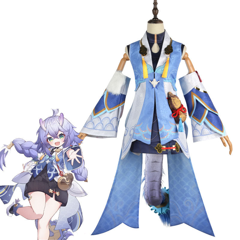 Honkai: Star Rail Bailu Cosplay Costume With Tail Props