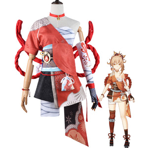 Genshin Impact Naganohara Yoimiya Cosplay Costumes