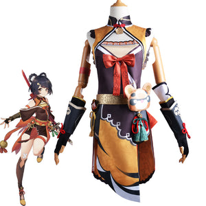 Genshin Impact Xiangling Cosplay Costumes