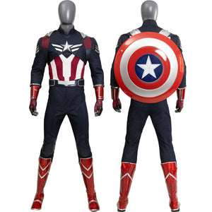 Marvel Captain America: Brave New World Sam Wilson Captain America Cosplay Costume