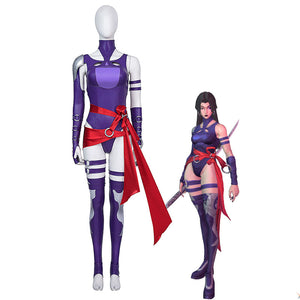 Game Marvel Rivals Vengeance Psylocke Cosplay Costumes