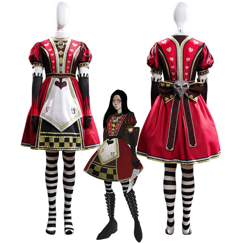 Alice: Madness Returns Alice Royal Suit Cosplay Costumes