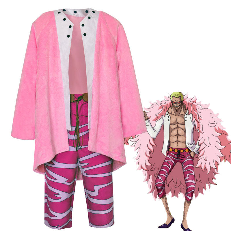 One Piece Donquixote Doflamingo Cosplay Costumes