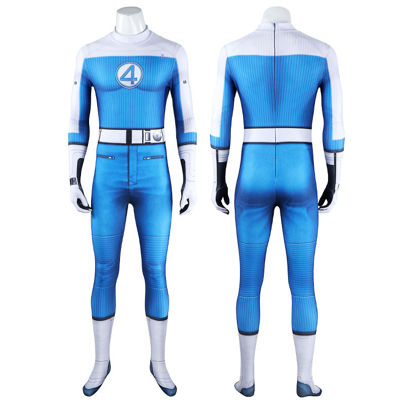 Movie The Fantastic Four: First Steps Johnny Storm Human Torch Jumpsuit Cosplay Costumes