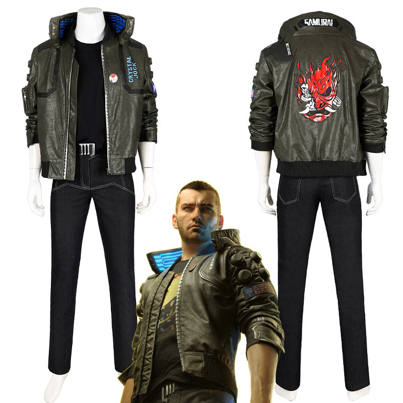 Game Cyberpunk 2077 Male V Cosplay Costumes