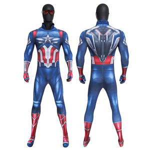 Marvel Captain America: Brave New World Sam Wilson Captain Jumpsuit Cosplay Costume