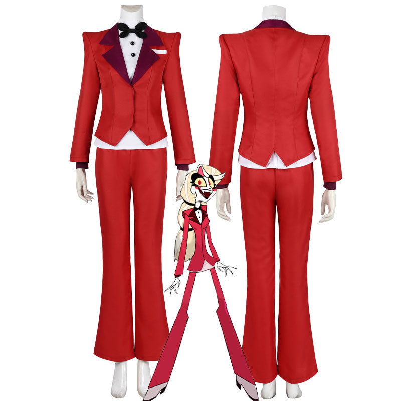 Parrucca Cosplay Hazbin Hotel Charlie Morningstar, Lunga, Sintetica, Colori Misti