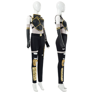 Game LOL Arcane 2 Vi Combat Suit Cosplay Costumes