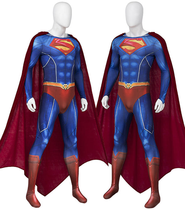 Suicide Squad: Kill the Justice League Superman Jumpsuit Cosplay Costumes
