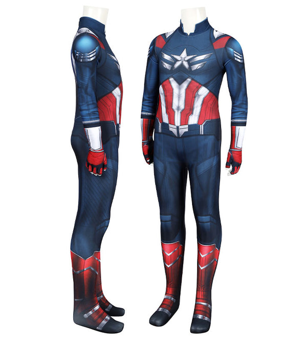 Captain America: Brave New World Captain America Kids Jumpsuit Cosplay Costumes
