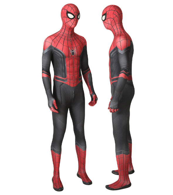 Spider-Man: Far From Home Peter Parker Spiderman Jumpsuit Cosplay Costume With Soles