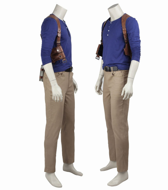 Uncharted 4 A Thief's End Nathan Drake Cosplay Costumes