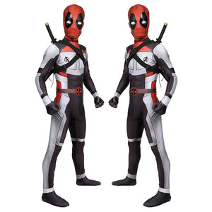 Deadpool Wade Wilson White Jumpsuit Cosplay Costumes