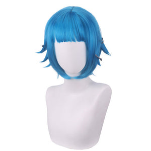 LOL Arcane Young Jinx Blue Short Cosplay Wigs