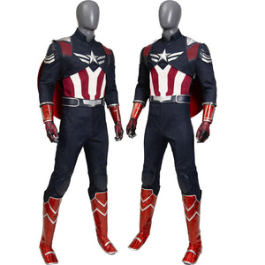 Marvel Captain America: Brave New World Sam Wilson Captain America Cosplay Costume