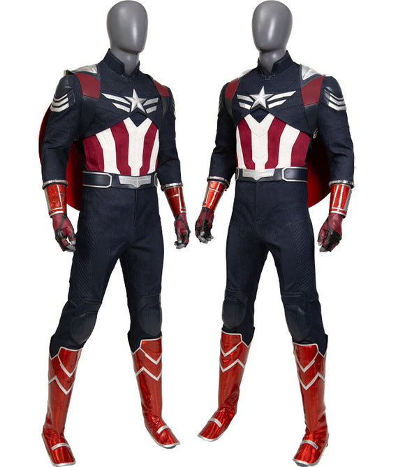 Marvel Captain America: Brave New World Sam Wilson Captain America Cosplay Costume