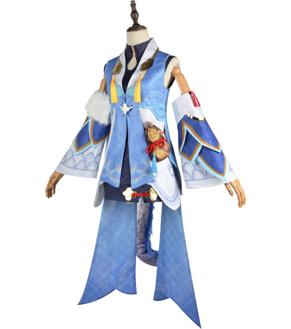 Honkai: Star Rail Bailu Cosplay Costume With Tail Props