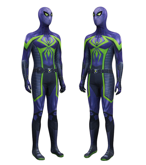 Spider-Man 2 Miles Morales Purple Reign Jumpsuit Cosplay Costumes