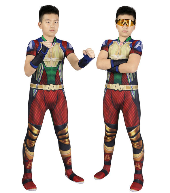 The Boys 3 A-Train Kids Jumpsuit Cosplay Costume