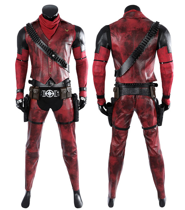 Marvel Deadpool 3 Wolverine and Deadpool Cowboypool Cosplay Costume