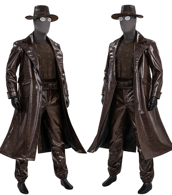 Spider-Man Noir Spiderman Peter Parker Cosplay Costume