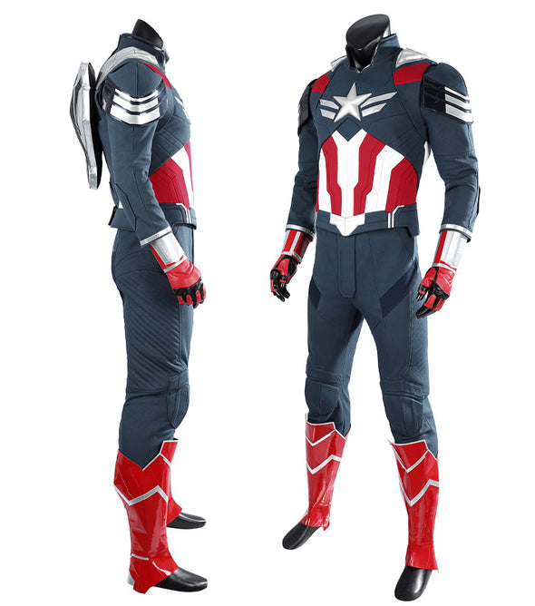 Marvel Captain America 4 Sam Wilson Captain America Cosplay Costumes