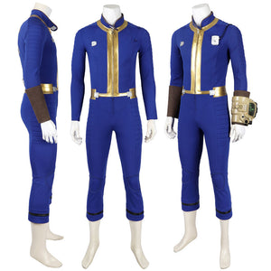 Fallout 4 Vault 75 Jumpsuit Cosplay Costumes With Props