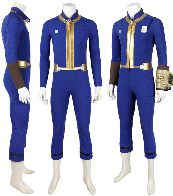 Fallout 4 Vault 75 Jumpsuit Cosplay Costumes With Props