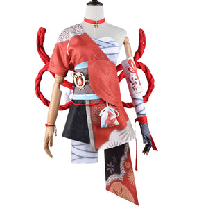 Genshin Impact Naganohara Yoimiya Cosplay Costumes