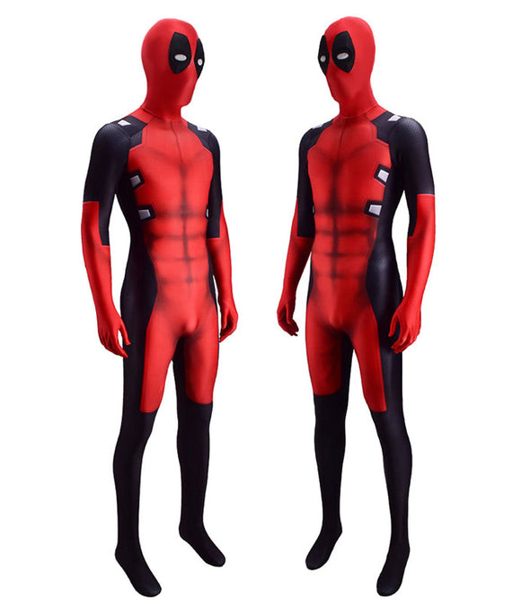 Deadpool Wade Wilson Red Jumpsuit Cosplay Costumes 
