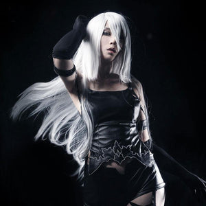 Nier: Automata Yorha A2 Type a No.2 Long Silver Cosplay Wigs